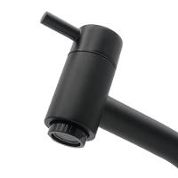 Torneira Pia Lavatório Mesa Bica Alta Preto Fosco 1/4v Luxo - 7