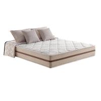 Cama Box King Tecido Sintético Branco Com Colchão Pillow Angel - Bello Box - Molas Ensacadas 62x193x203 - 3