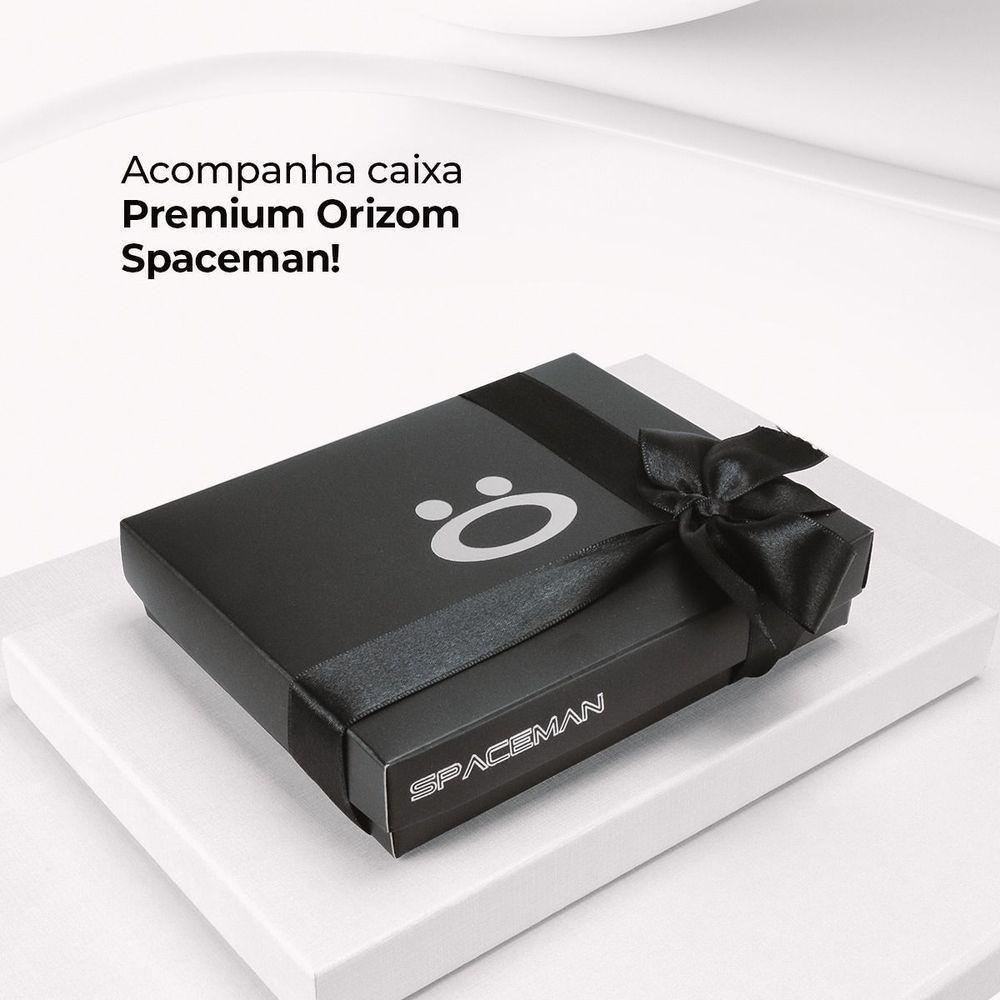 Relogio Masculino Aço Inox Prata + Cordao + Pulseira Mostrador Preto Inoxidável Qualidade Premium - 2