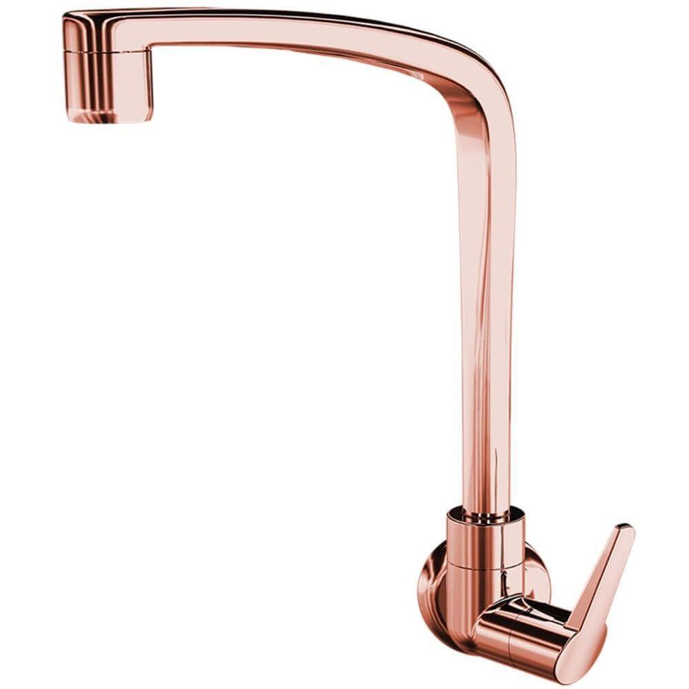 Torneira De Parede Para Cozinha Flatt Rose Gold 1168 F71 - 7111106 - Lorenzetti - 1