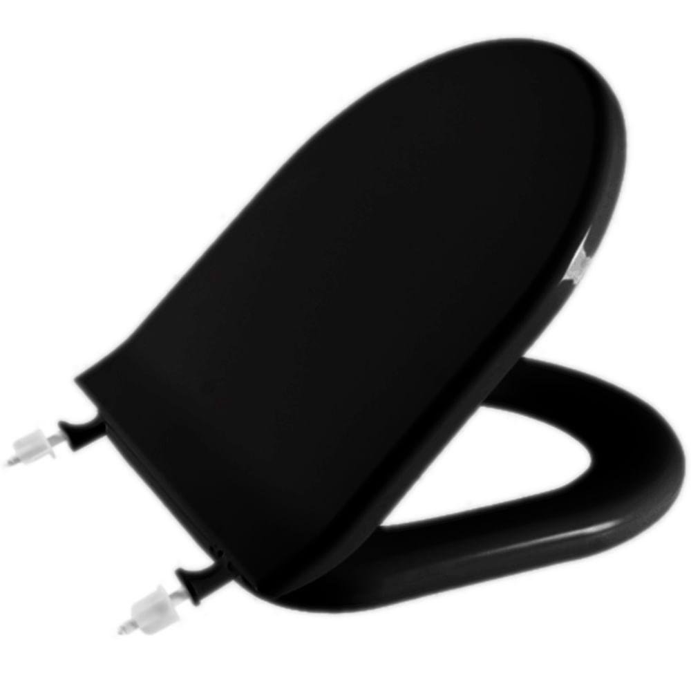 Assento Sanitário Calypso Almofadado Preto - Tcp-k*pr-02 - Astra - 1