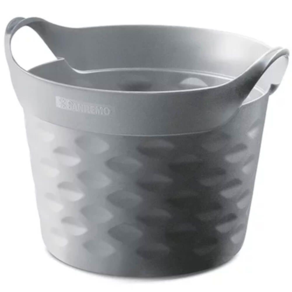 Cesto Organizador Circular Cinza 3 Litros - Sr1803-2 - Sanremo - 1