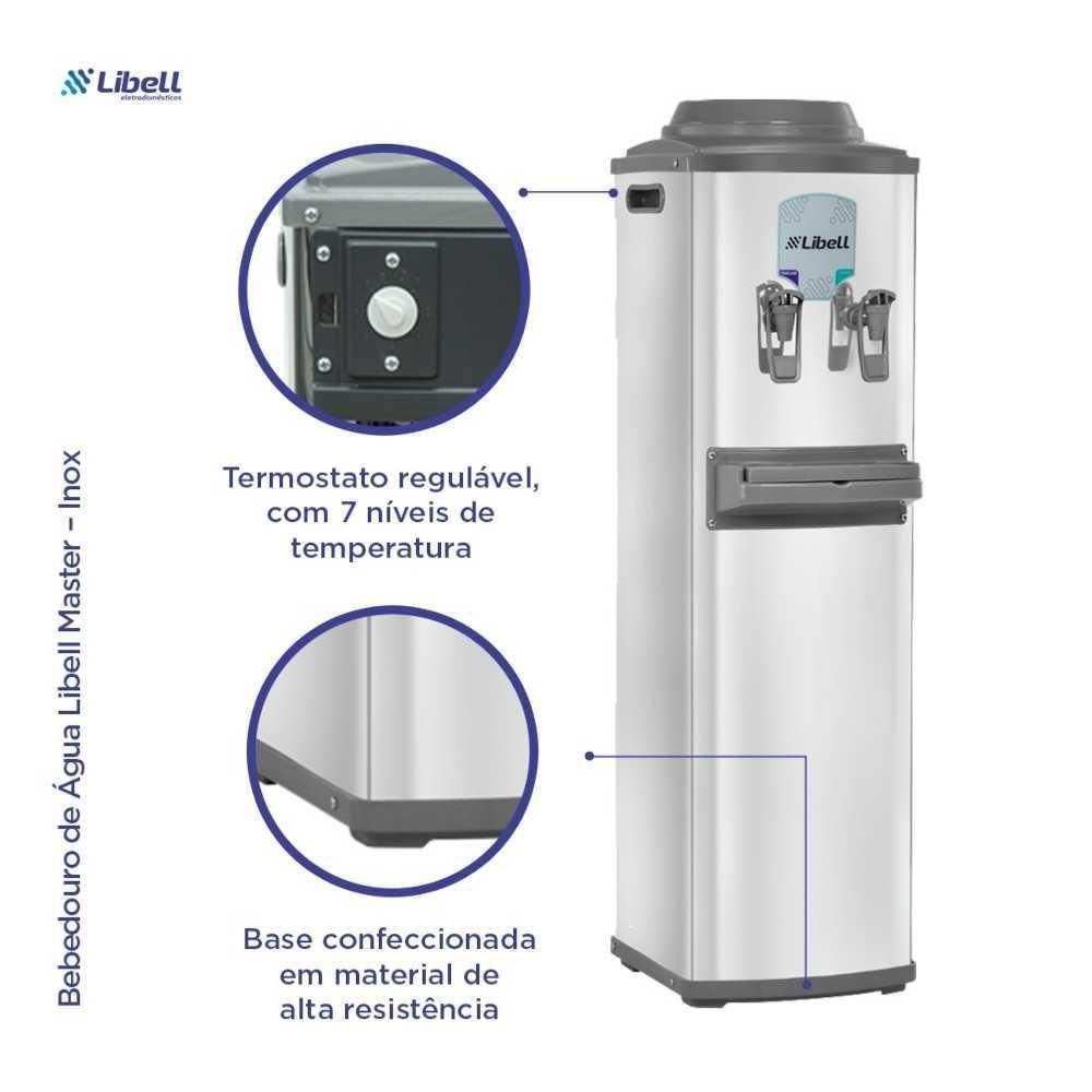Bebedouro De Coluna Para Garrafão Master Inox 220V Libell - 6
