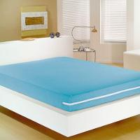 Capa Para Colchão Doce Vida Solteiro Mista C/ Zíper Azul - 1