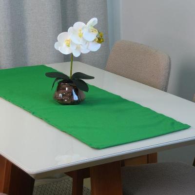 Caminho De Mesa Basic 1 Peça 1,30m X 40cm Tecido Oxford 100% Poliéster - Verde