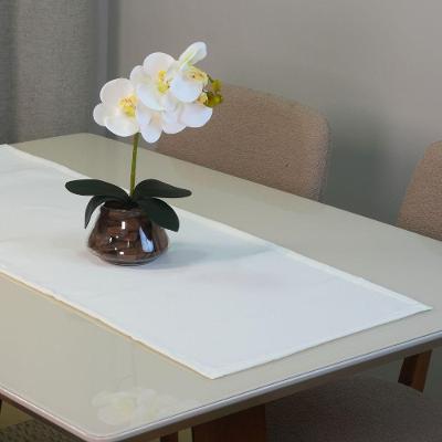 Caminho De Mesa Basic 1 Peça 1,30m X 40cm Tecido Oxford 100% Poliéster - Palha