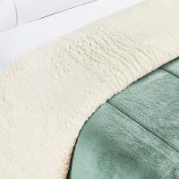 Coberdrom Sherpa E Flannel Everest Queen Manta Alta 150g 01 Peça - Alecrim - 3