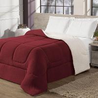 Coberdrom Cobertor Solteiro 1 Peça Maya Manta Soft E Sherpa De Carneiro 100% Poliéster - Vermelho - 2