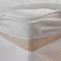 Capa Protetora De Colchão Impermeável Solteiro Matelado Com Elástico Branco
