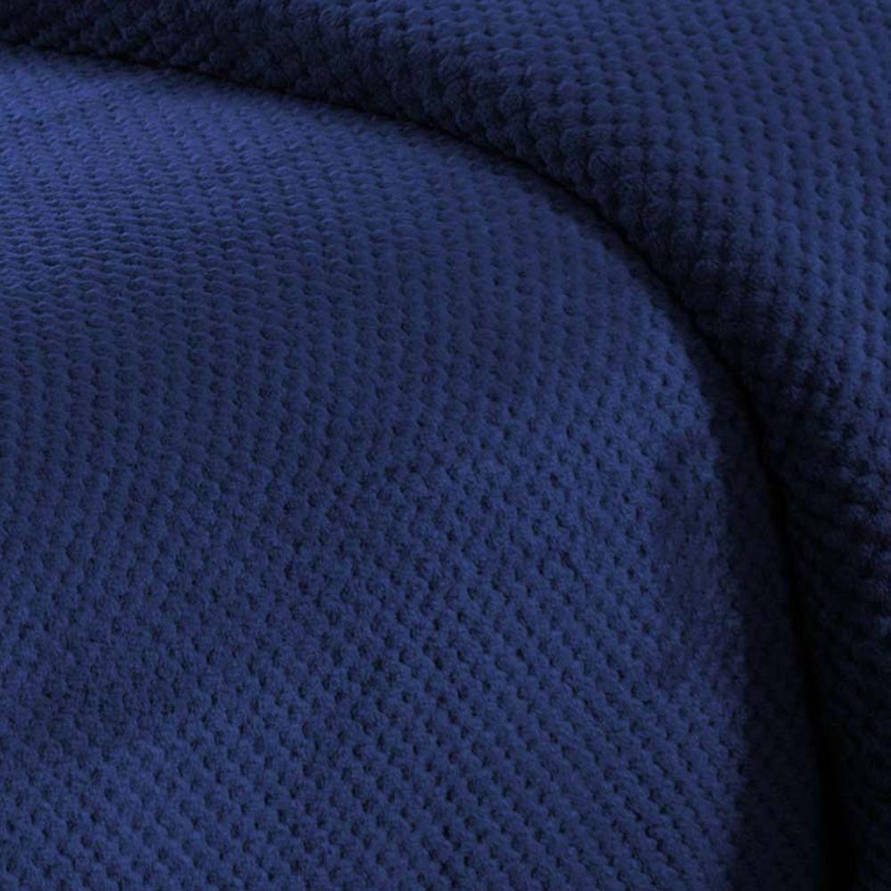 Cobertor Manta Elite Queen Ultrasoft Dupla Face - Marinho - 100% Poliéster - 4