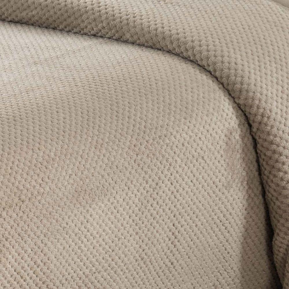Cobertor Manta Elite Queen Ultrasoft Dupla Face - Cáqui - 100% Poliéster - 2