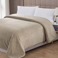 Cobertor Manta Elite Queen Ultrasoft Dupla Face - Cáqui - 100% Poliéster - 3