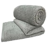 Cobertor Manta Elite Queen Ultrasoft Dupla Face - Cinza - 100% Poliéster - 1