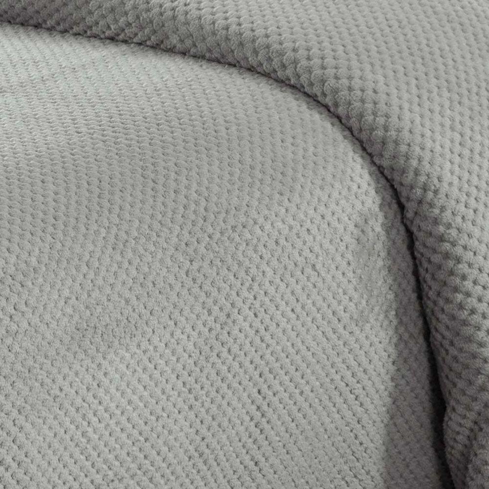 Cobertor Casa Scarpa Poppy Queen Manta Ultrasoft Alto Relevo Super Macia - Cinza - 4