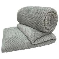 Cobertor Casa Scarpa Poppy Queen Manta Ultrasoft Alto Relevo Super Macia - Cinza - 1