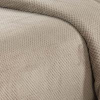 Cobertor Casa Scarpa Poppy Queen Manta Ultrasoft Alto Relevo Super Macia - Bege - 3