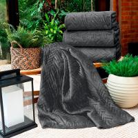 Cobertor Buettner Queen Flannel Plush 100% Poliéster Dupla Face 240mx260m Metal Escuro / Metal Claro - 4