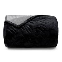 Cobertor Buettner King Flannel Plush 100% Poliéster Dupla Face 260mx280m Preto / Metal Escuro - 1