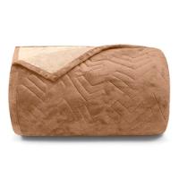 Cobertor Buettner King Flannel Plush 100% Poliéster Dupla Face 260mx280m Khaki Escuro / Khaki Claro - 1