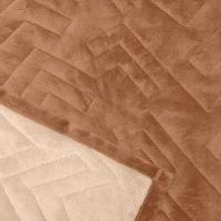 Cobertor Buettner King Flannel Plush 100% Poliéster Dupla Face 260mx280m Khaki Escuro / Khaki Claro - 4
