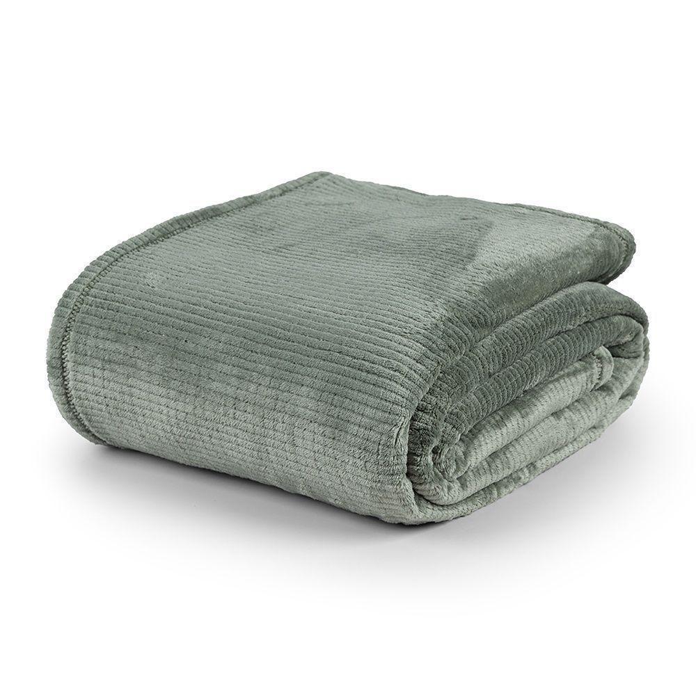 Cobertor Ultrasoft Dublin Queen 01 Peça 100% Poliéster - Verde Louro - 1