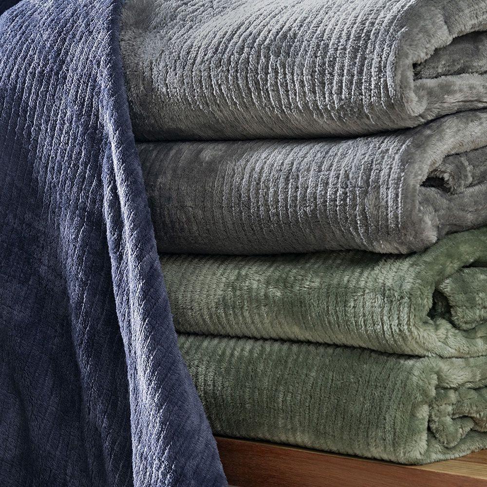 Cobertor Ultrasoft Dublin Queen 01 Peça 100% Poliéster - Cinza Lunar - 5