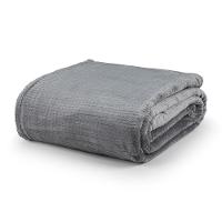 Cobertor Ultrasoft Dublin Queen 01 Peça 100% Poliéster - Cinza Lunar - 1