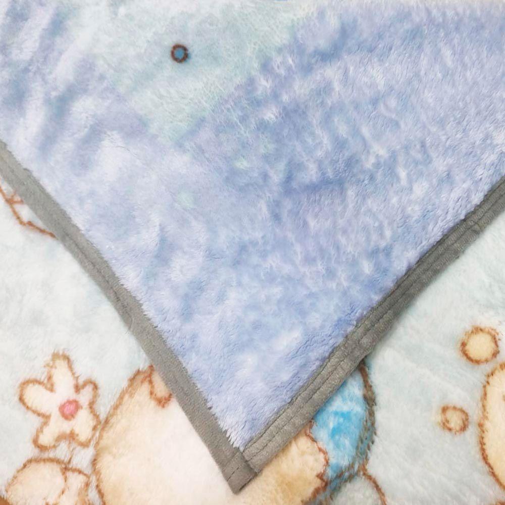 Cobertor Raschel Para Berço 500g-m² 80x110cm Ursinho Realce Premium Sultan - 1