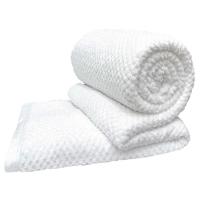 Cobertor Queen Popcorn Manta Flannel Extra Macia - Branco - 1
