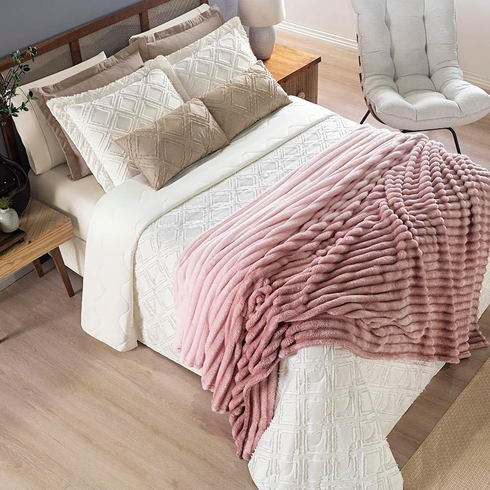 Cobertor Queen Fluffy Manta Flannel Ultrasoft - Pancake - 4