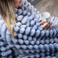 Cobertor Queen Flannel Juliet 100% Poliéster - Azul - 5