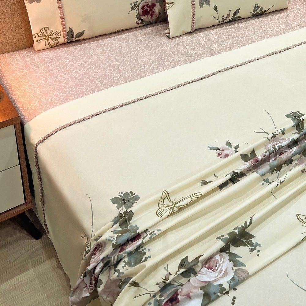 Jogo Lençol Queen Primor 4pç 100% Poliéster Flo-ros - 2