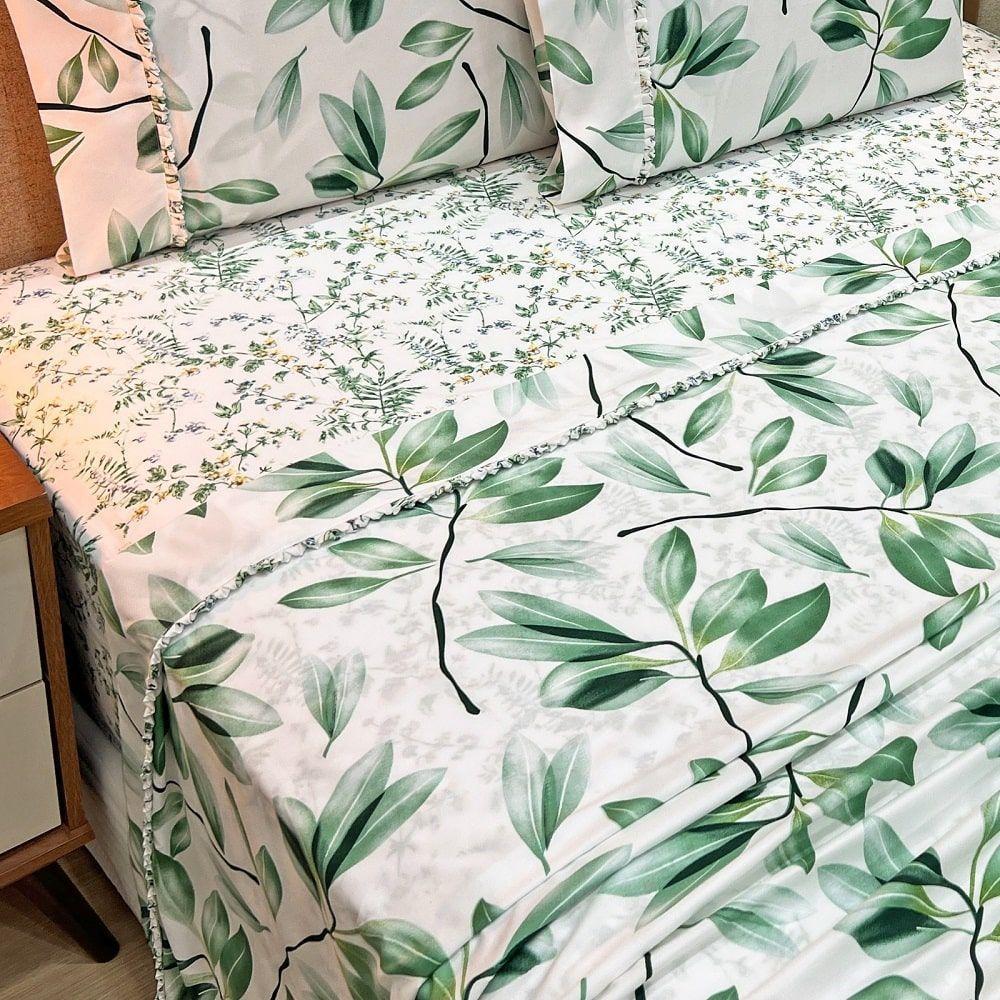 Jogo Lençol Queen Primor 4pç 100% Poliéster Flo-verd - 2