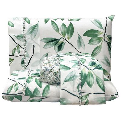 Jogo Lençol Queen Primor 4pç 100% Poliéster Flo-verd