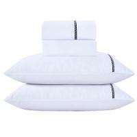 Jogo Lençol Casal Blush Guipir 4pç 100% Poliéster Branco