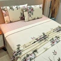 Jogo Lençol Casal Primor 4pç 100% Poliéster Flo_ros - 3