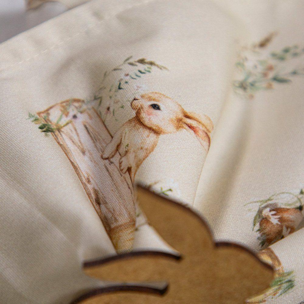 Guardanapo Copa E Cia 4 Peças Home 45x45cm Páscoa Coelhos - 3