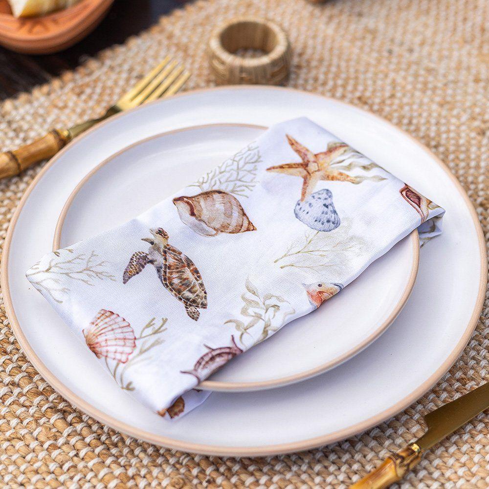 Guardanapo Copa E Cia 4 Peças Home 45x45cm Estampado Marine - 4