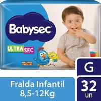 Fralda Babysec Ultrasec Galinha Pintadinha G 32 Unidades - 6