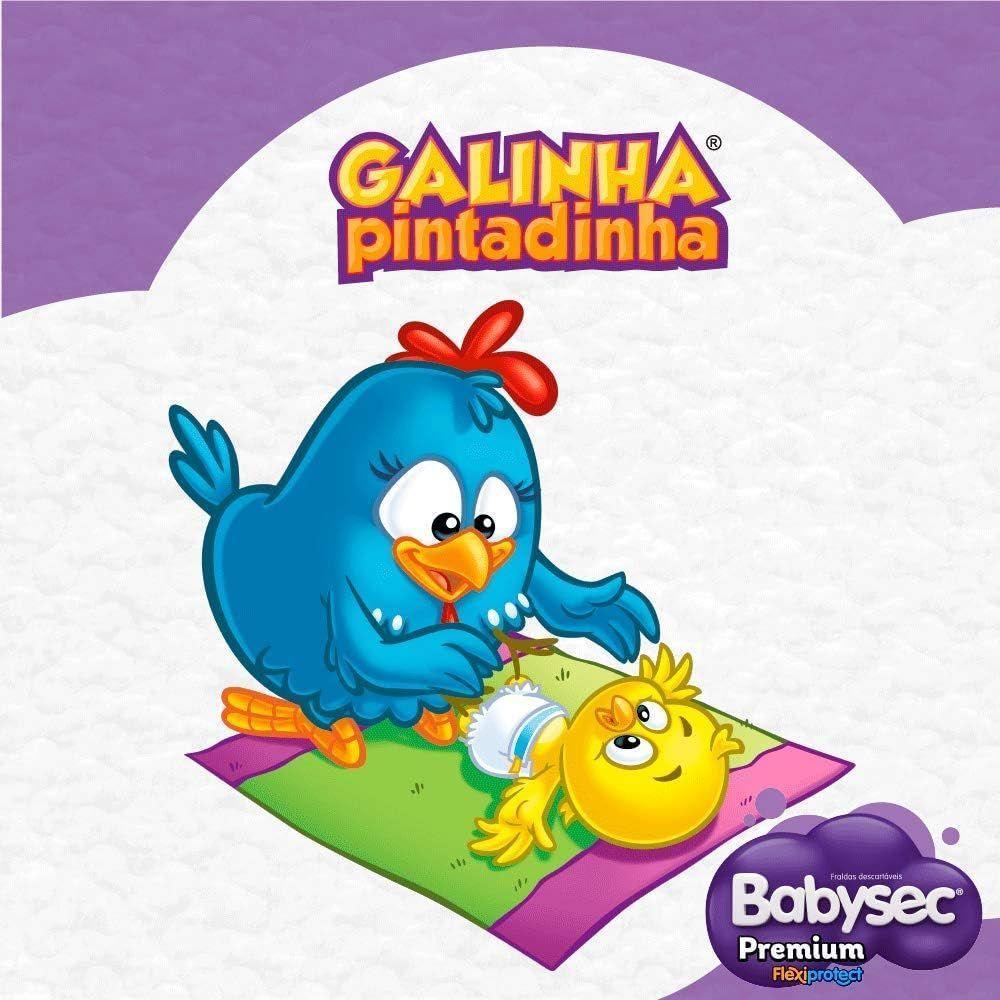 Fralda Babysec Ultrasec Azul Galinha Pintadinha M 26 Unidades - 4