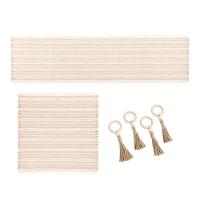 Kit Mesa Posta Copa E Cia 4 Lugares Com Caminho De Mesa Jaipur - 1