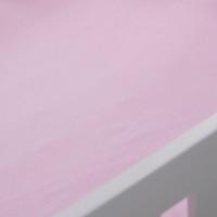 Lençol De Berço Com Elástico Malha 100% Algodão 125g-m² 70x130x15cm Rosa - 5