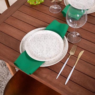 Kit Guardanapos Basic 2 Peças 35cm X 35cm Tecido Oxford 100% Poliéster - Verde