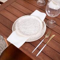 Kit Guardanapos Basic 2 Peças 35cm X 35cm 100% Poliéster Tecido Oxford - Palha - 3