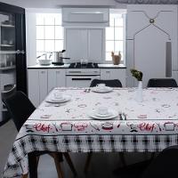 Toalha De Mesa Quadrada 4 Lugares 1,40x1,40m Impermeável Appel Cheff - 1