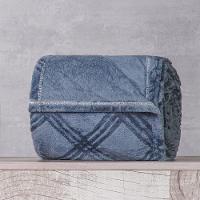 Manta Casal Brushed New Microfibra Flannel 100% Poliéster 180x230 Azul Cobalt - 3