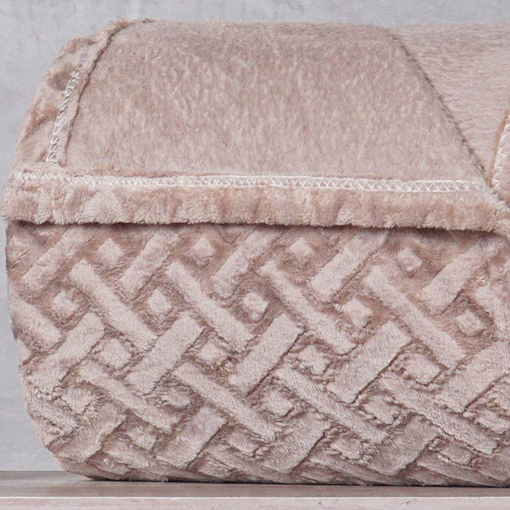 Manta Casal Brushed New Microfibra Flannel 100% Poliéster 180x230 Funghi - 4