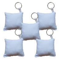 Kit 5 Almochaveiros Poliester Ideal Sublimação Branco - 1