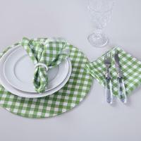 Kit 2 Guardanapos De Tecido Estampado Allegra 2 Peças 35cm X 35cm 100% Poliéster - Xadrez - 3