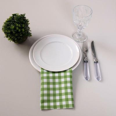 Kit 2 Guardanapos De Tecido Estampado Allegra 2 Peças 35cm X 35cm 100% Poliéster - Xadrez